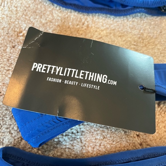 Brand new tags on PLT one shoulder bright blue skirt set - Picture 6 of 7